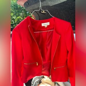 Calvin Klein Red Blazer